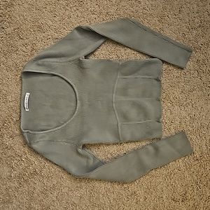 Abercrombie & Fitch sage green sweater, size small.